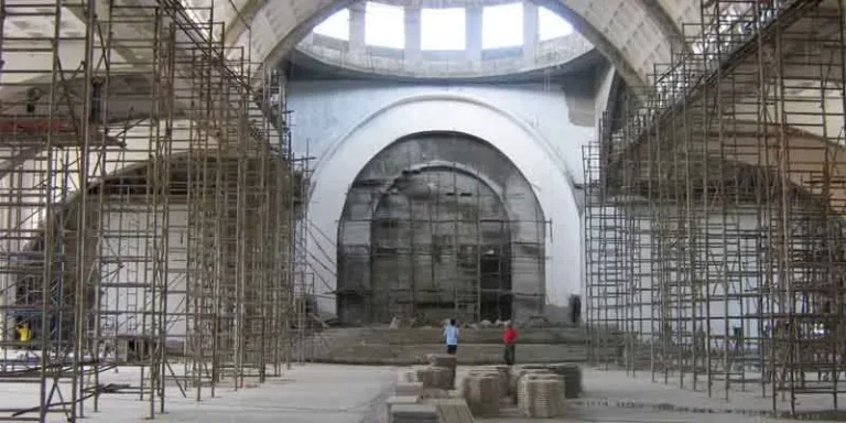 Historical dome construction of St. Therese Shrine