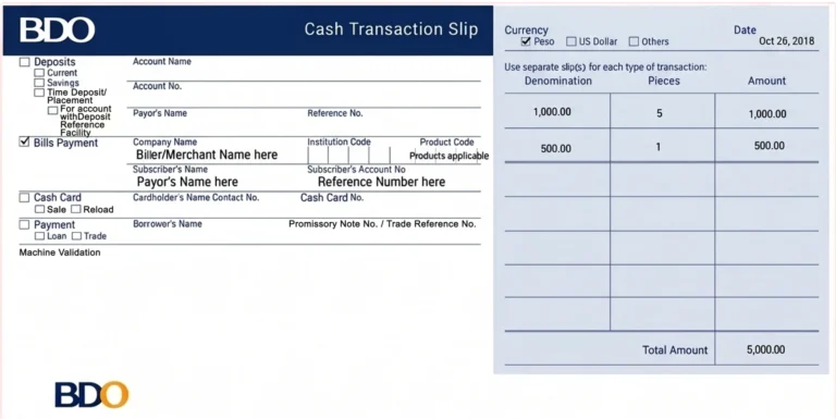 BDO OTC Bills Payment 2