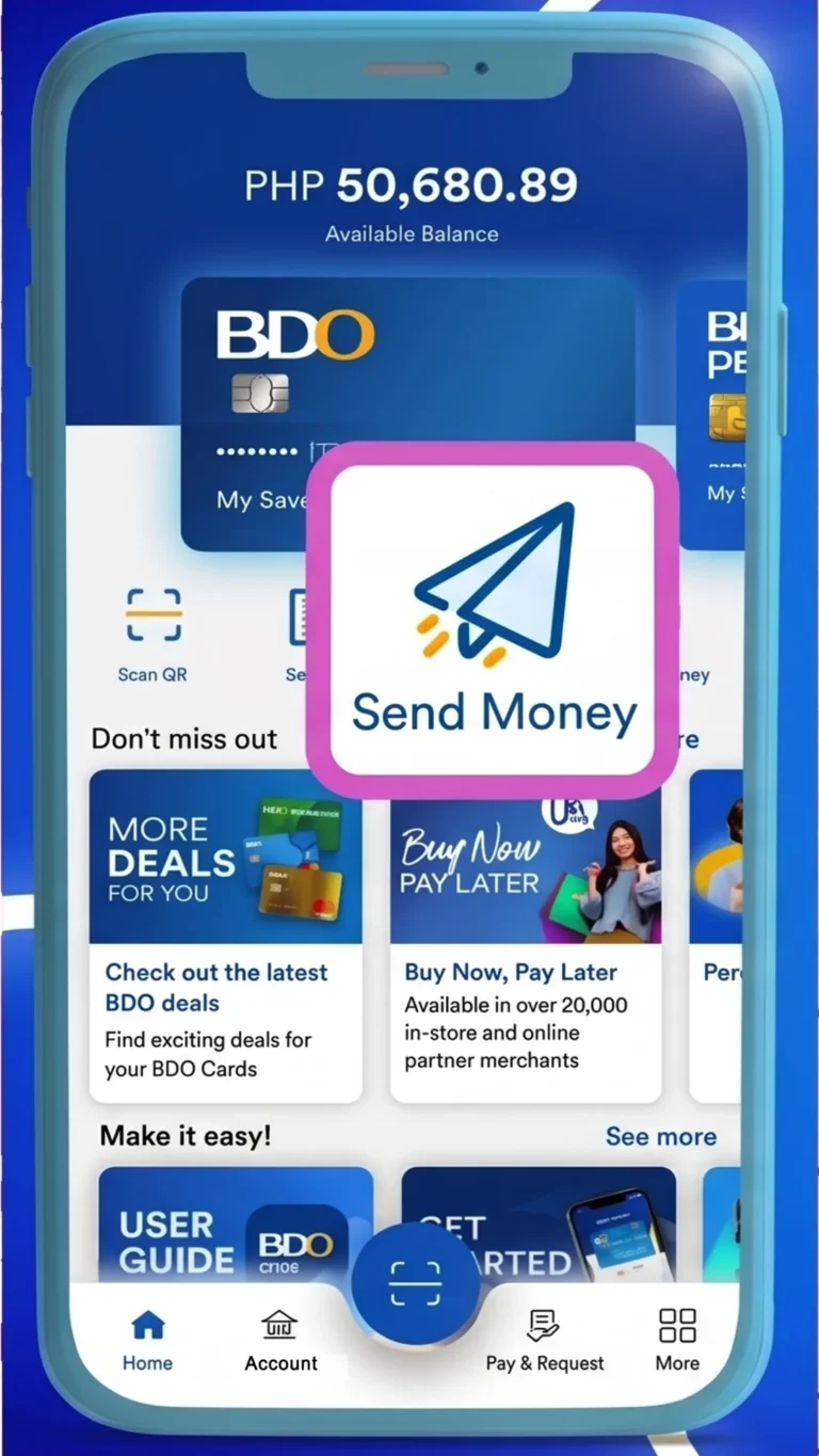 BDO Pay Send Money Step 2